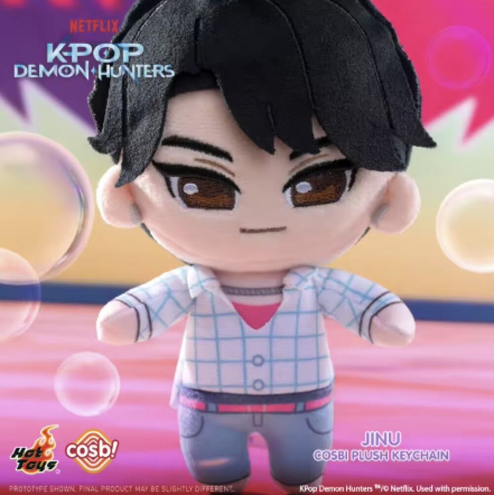 Netflix x K-Pop Demon Hunters X Cosbi Plush Keychain/Pendant/Charm - Jinu, New